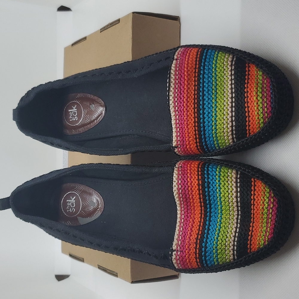 The Sak Multicolored Knitted Loafer Shoes in Women's Size 8 - Picture 3 of 12